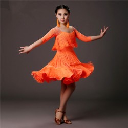 YLF0003    Children Latin dance Dress