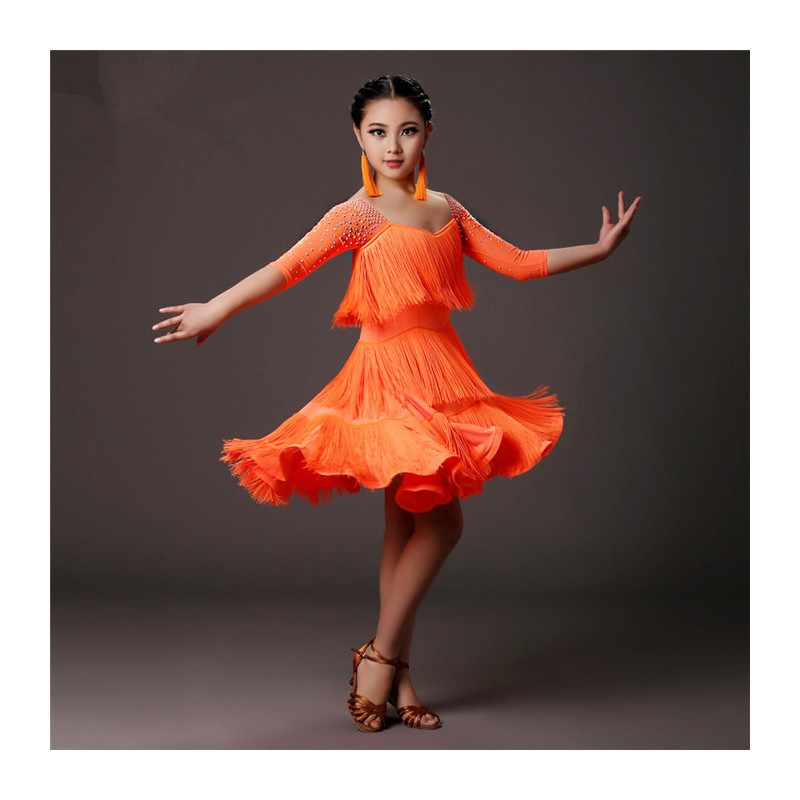 YLF0019    Children Latin dance Dress