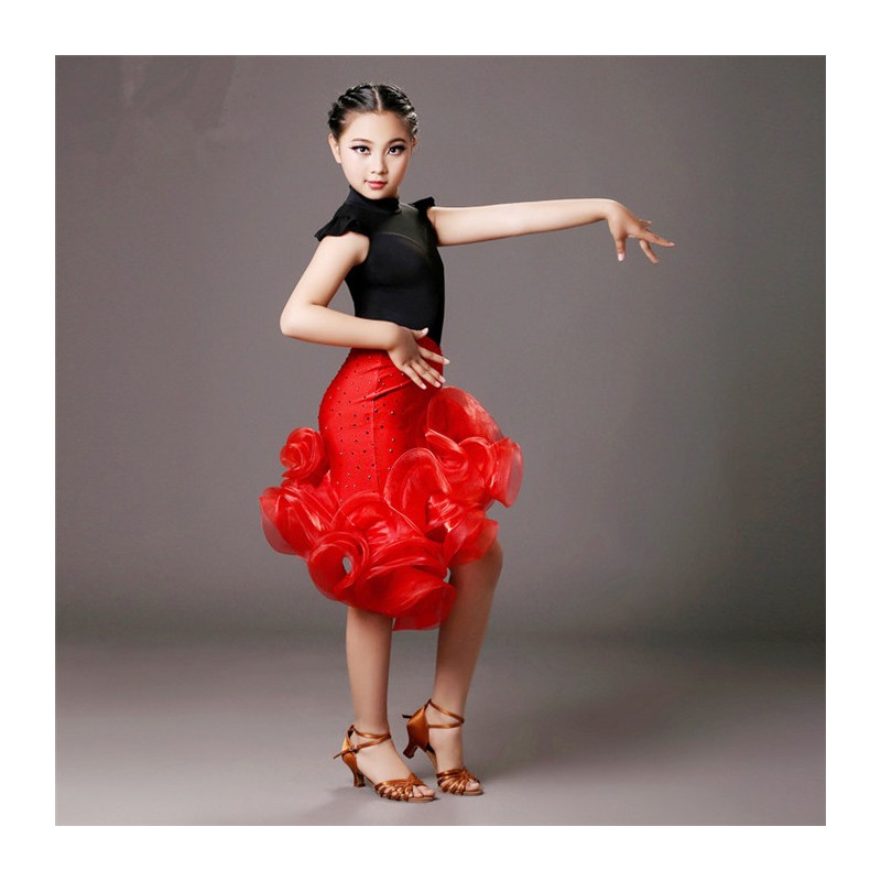 YLF0024    Children Latin dance Dress