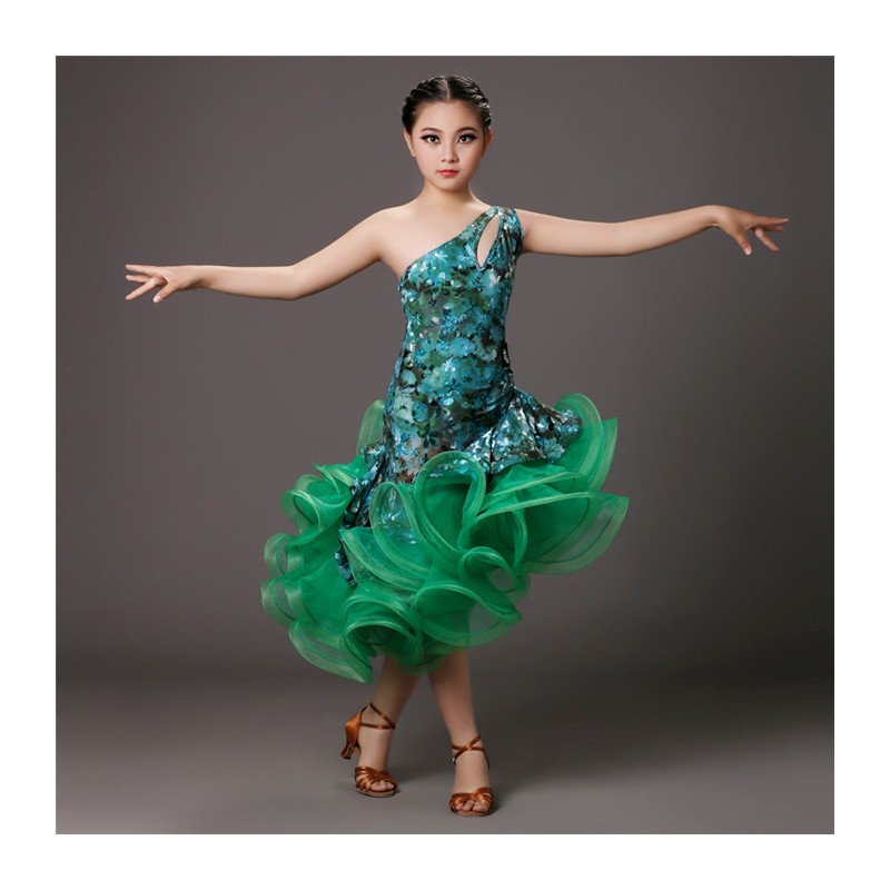 YLF0040    Children Latin dance Dress
