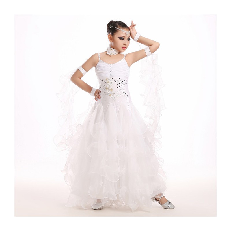 YLF0006    Children Ballroom  dance Dress