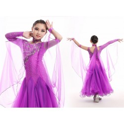 YLF0005    Children Ballroom  dance Dress