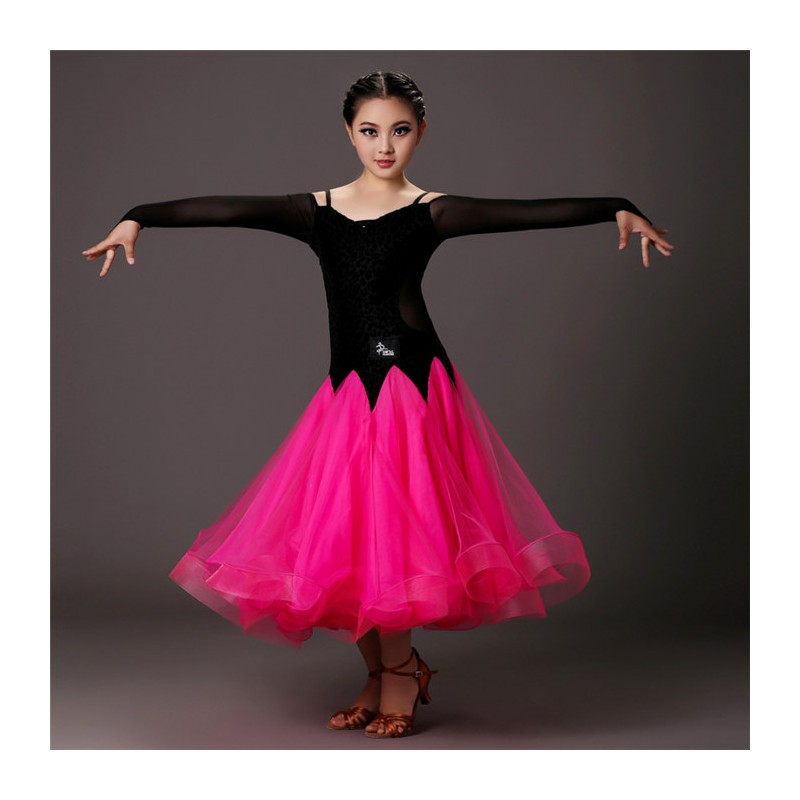 YLF0043    Children Ballroom  dance Dress