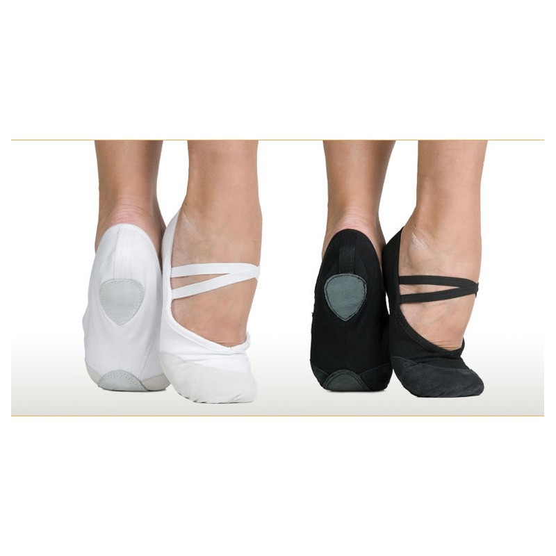 BC00002    Leather Toe Split Sole ballet shoe
