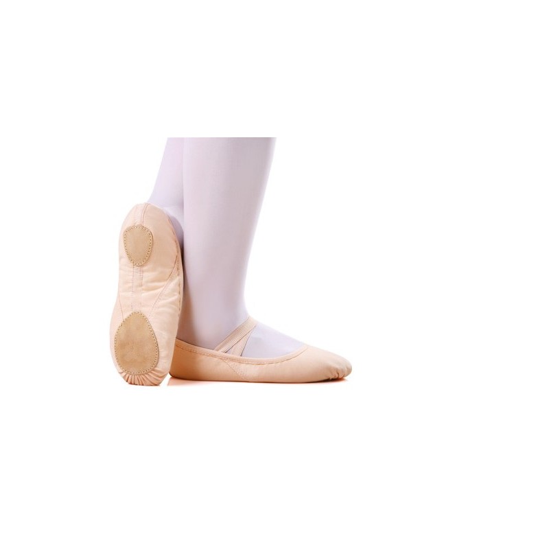 BC00007    Canvas Upper Split sole Elastic Bands ballet shoe