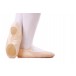 BC00009  leather toe canvas Upper  split soles Elastic Bandsballet shoe