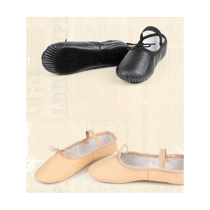 YZ00002    Cow Leather/Pig Skin Upper Full Sole ballet shoe