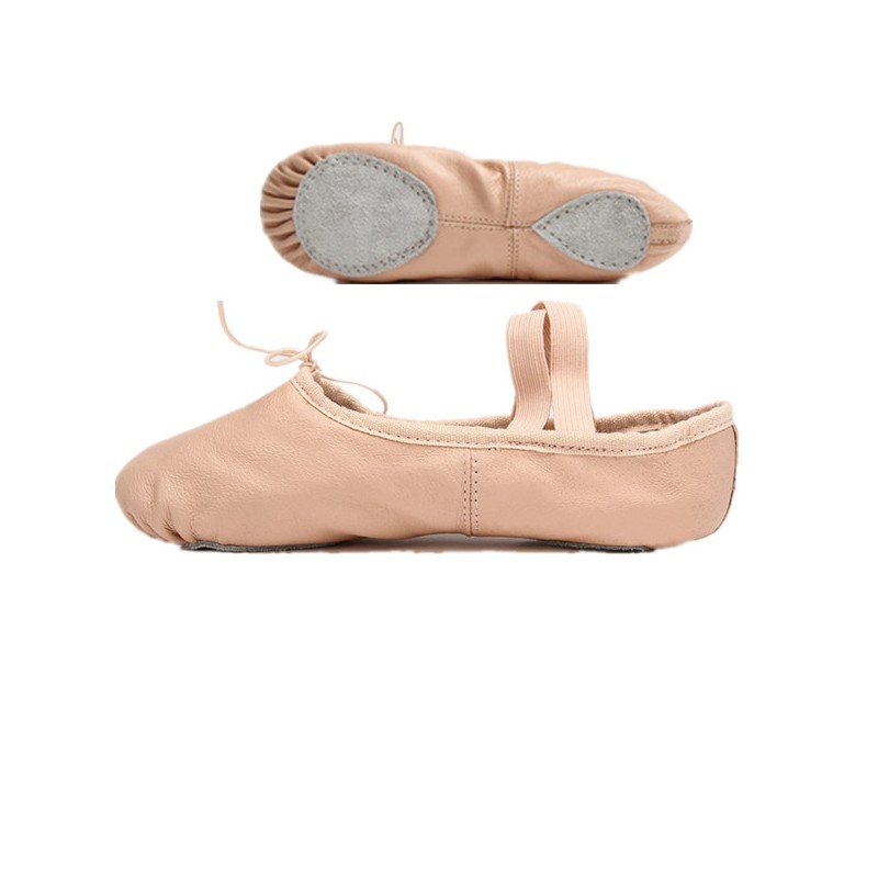 YZ00001   PigskinSplit-sole ballet shoe