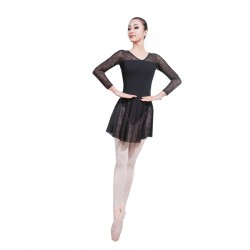 B100653    Women Leotard With Skirt 