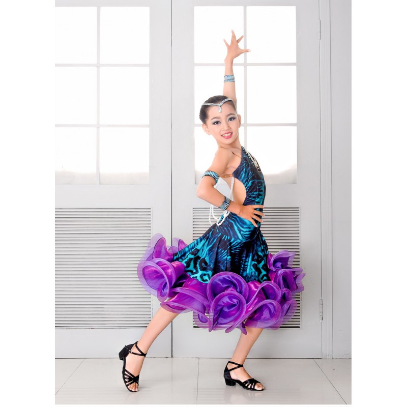 YLF0049    Children Latin dance Dress