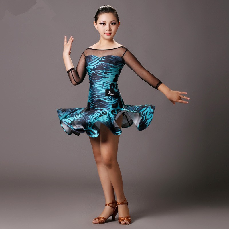 YLF0051    Children Latin dance Dress