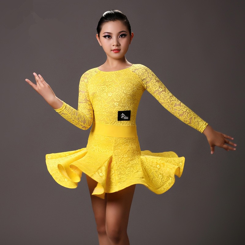YLF0052    Children Latin dance Dress