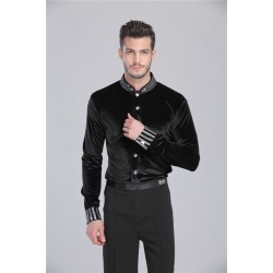 DKL0001   Men's Latin Dance Shirt