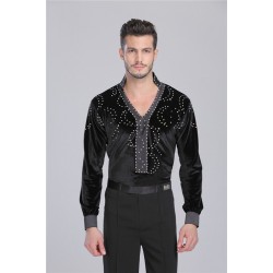 DKL0001   Men's Latin Dance Shirt