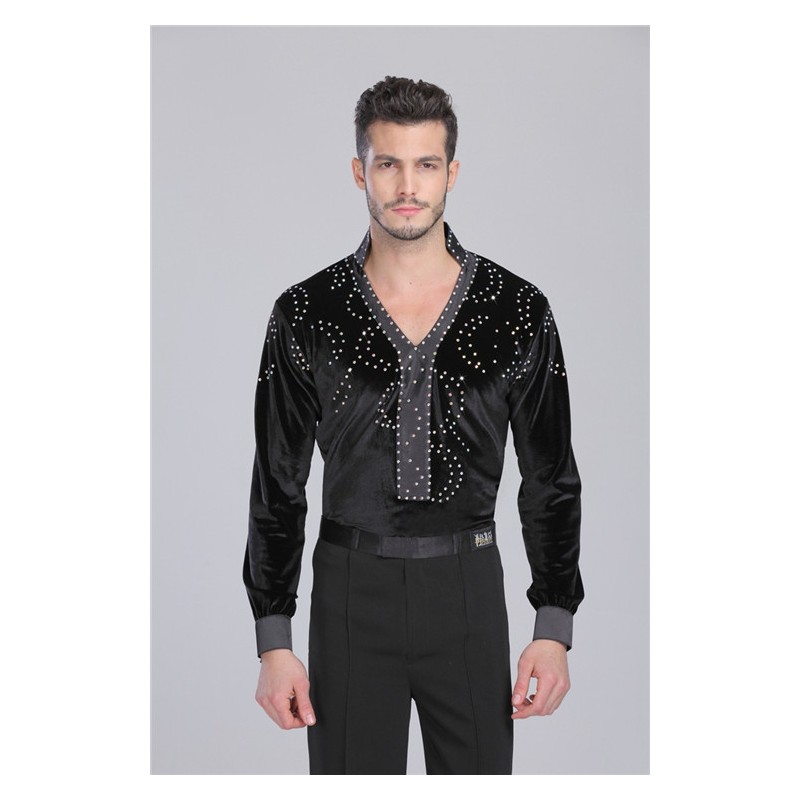 DKL0005   Men's Latin Dance Shirt