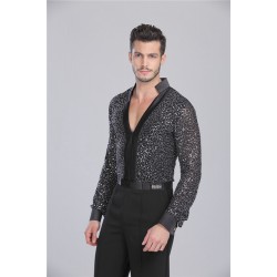 DKL0006   Men's Latin Dance Shirt