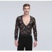 DKL0010   Men's Latin Dance Shirt